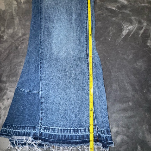 Pilcro Wide Leg Jeans in Classic Blue Size 16 - Picture 7 of 9